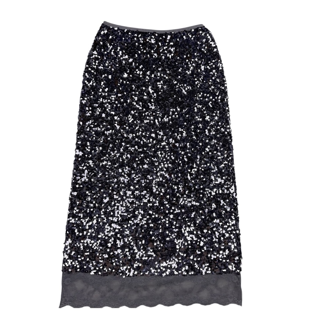 Anthropologie Sequin midi Skirt - Picture 3 of 8